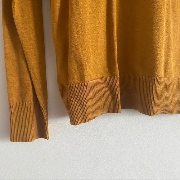 Nwt AMAZON Essentials Knit Cardigan Yellow V Neck Basic Button Up Sweater - Picture 10 of 14